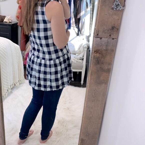 Ann Taylor LOFT checkered top size small - Picture 4 of 7